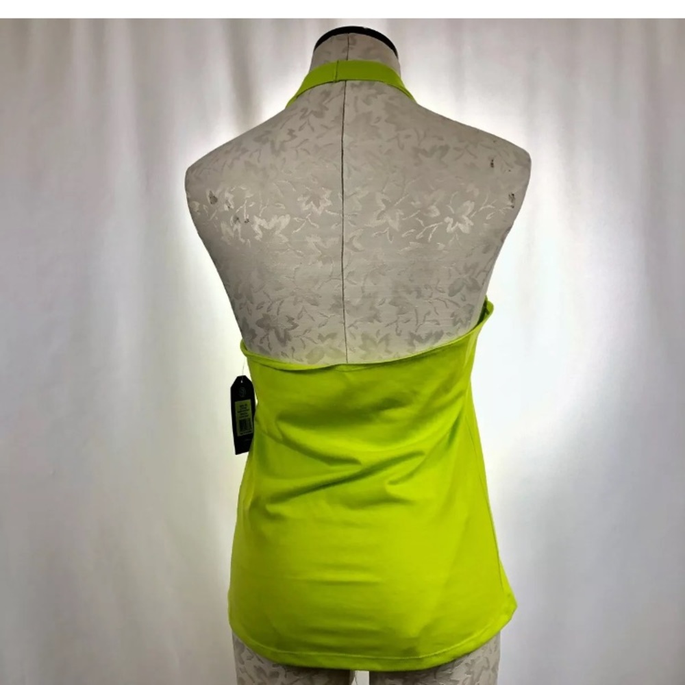 NEW SISTERHOOD HALTER TOP GREEN OPEN BACK SIZE M - Picture 4 of 5